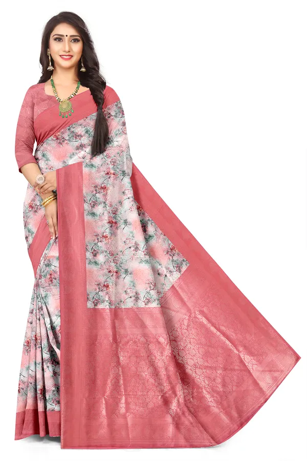 Designer_Digital_Print_Flower_Small_Buti_Motif_Jacquard_Saree_Default_Title