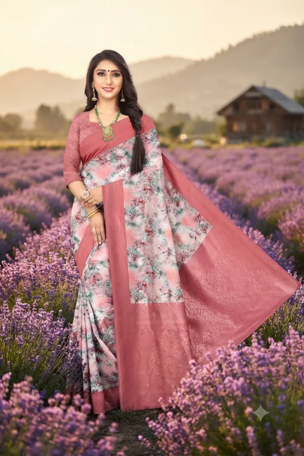 Designer_Digital_Print_Flower_Small_Buti_Motif_Jacquard_Saree_Default_Title