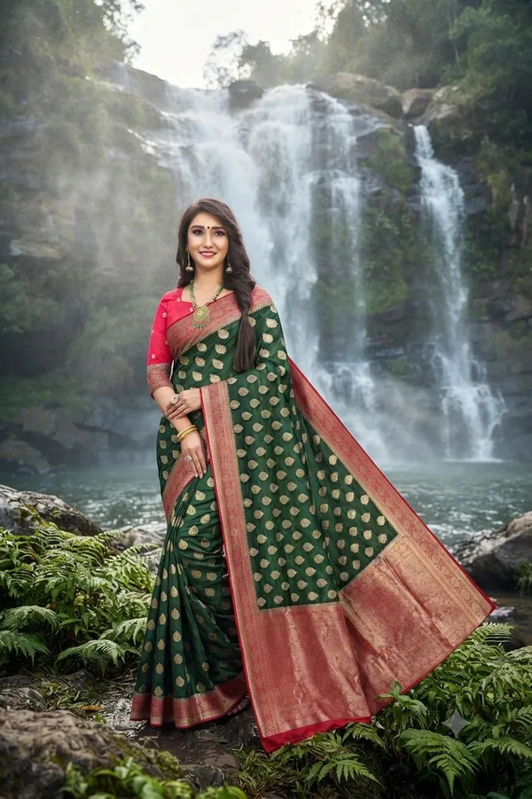 Classic_Banarasi_Inspired_Organza_Jacquard_Saree_For_Women_Default_Title