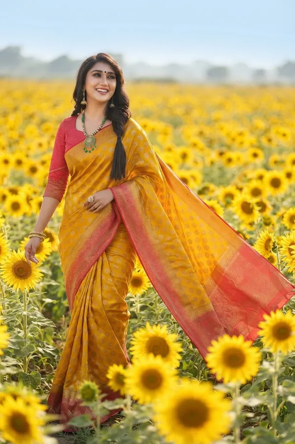 Rich_Jacquard_Weaving_Saree_With_Luxurious_Finish_Yellow_Body_With_Red_Palav_With_Swarovski_Work_For_Women_Default_Title