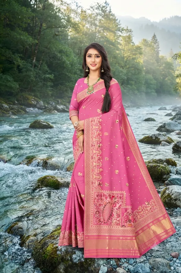 Royal_Big_Peacock_Motif_Jacquard_Silk_Saree_Default_Title