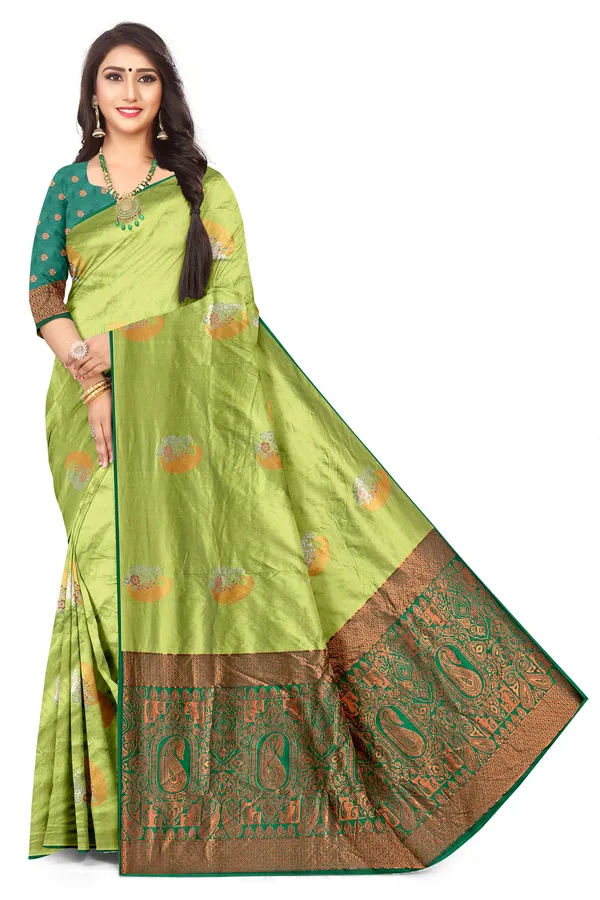 Statement_Jacquard_Saree_Woven_Artistry_Rama