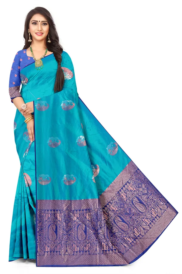 Statement_Jacquard_Saree_Woven_Artistry_Perrot