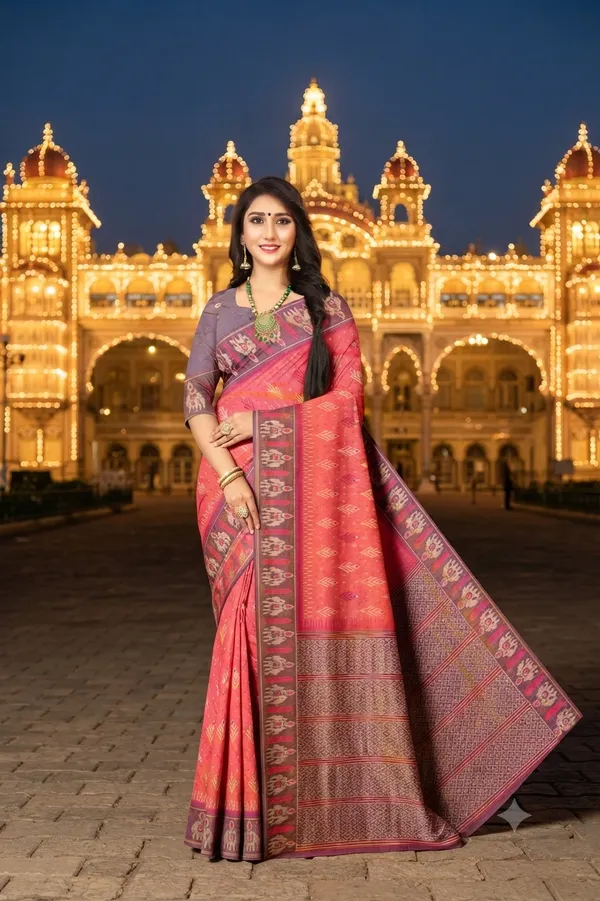 Handwoven_Pochampally_South_Indian_Jacquard_Saree_Luxury_Ethnic_Wear_Default_Title