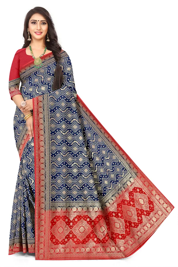 Women_S_Wedding_Bandhani_Collection_Jacquard_Silk_Saree_Default_Title