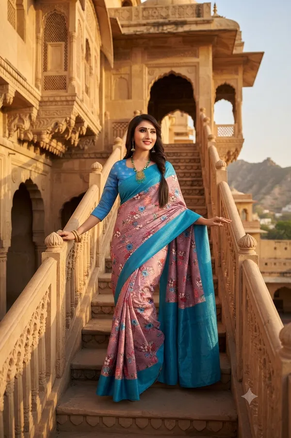 Premium_Digital_Floral_Print_Jacquard_Saree_With_Rich_Pallu_Default_Title