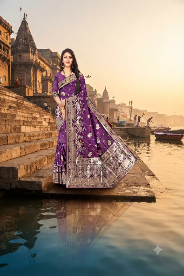 Premium_Wedding_Wine_Colour_Peacock_Jacquard_Saree_Default_Title