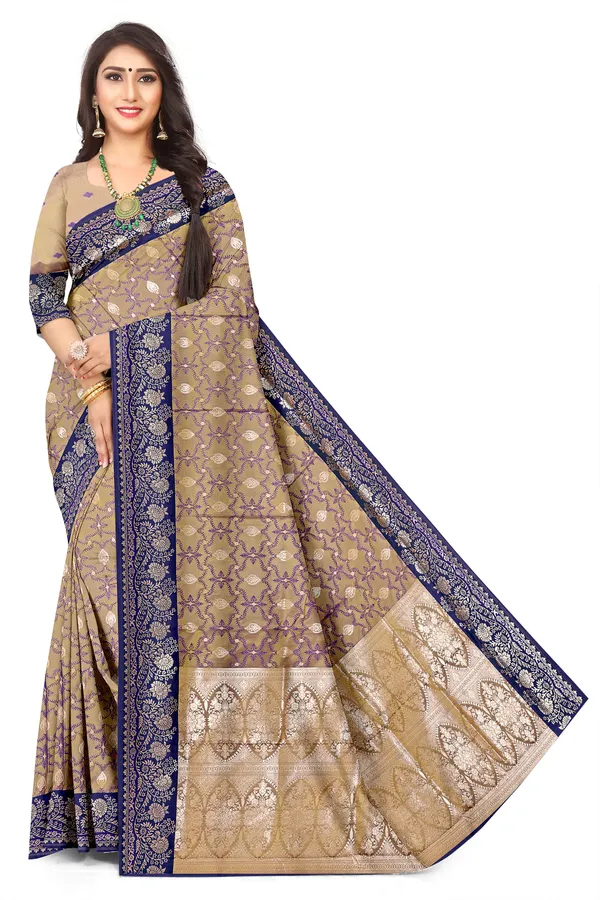 Designer_Flower_Motif_Pattern_Jacquard_Saree_Default_Title