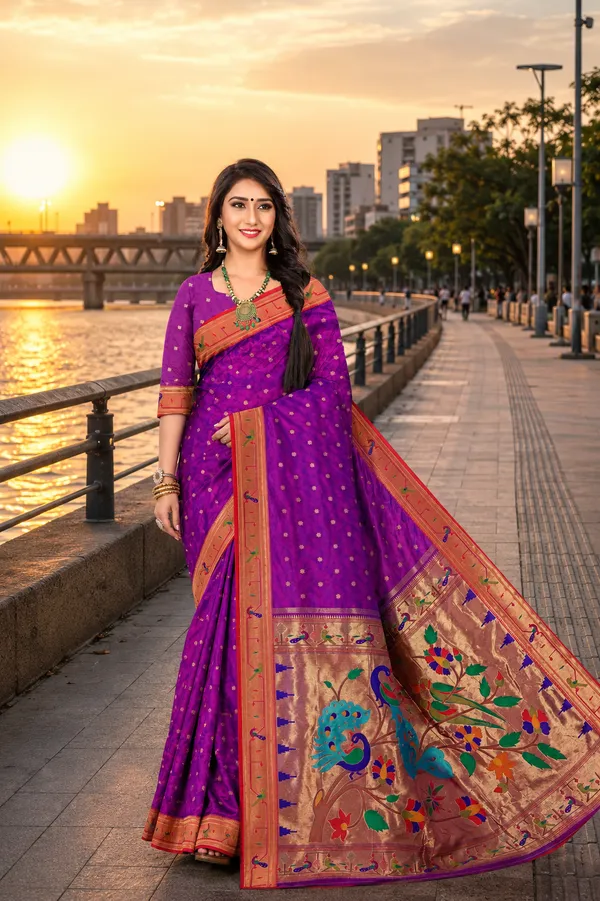 The_Soul_Of_Maharashtra_Woven_In_Golden_Threads_Paithani_Default_Title