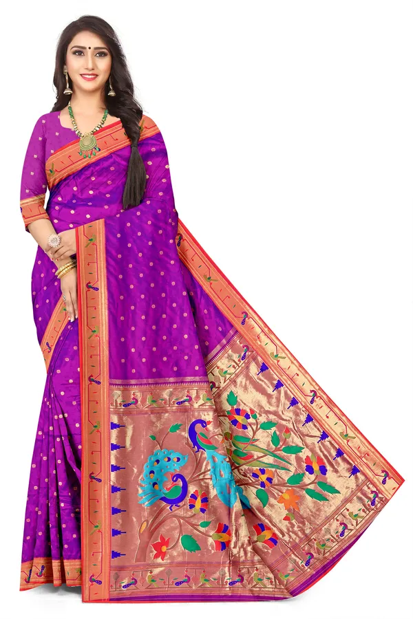 The_Soul_Of_Maharashtra_Woven_In_Golden_Threads_Paithani_Default_Title