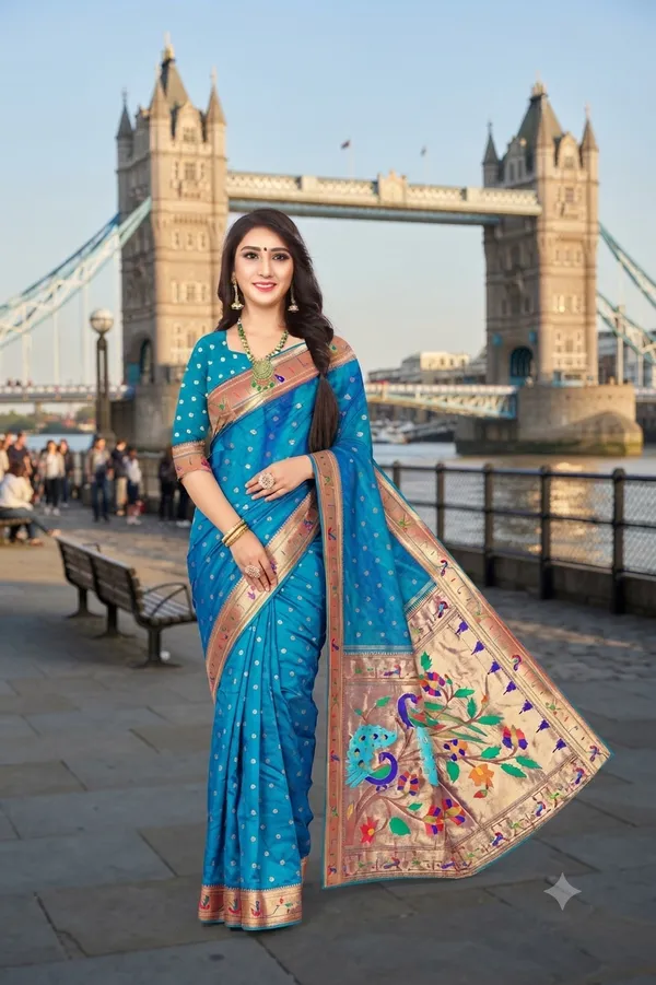 Regal_Morpitch_Paithani_Jacquard_Saree_With_Traditional_Zari_Border_Default_Title