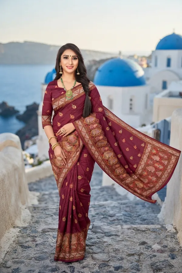Valley_Weave_Pashmina_Coffee_Colour_Jacquard_Saree_With_Zari_Outline_Default_Title