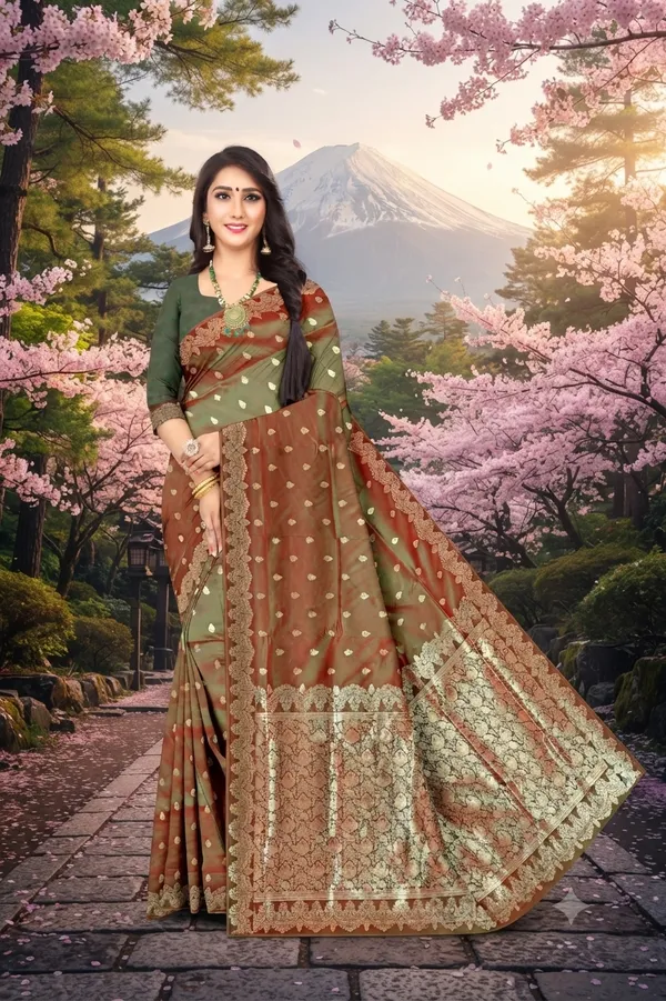 Exclusive_Bridal_Style_Jacquard_Saree_Default_Title