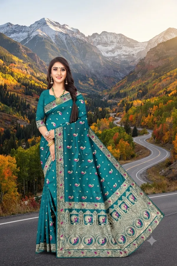 Exquisite_Banarasi_Style_Jacquard_Saree_For_Festive_Wedding_Occasion_Default_Title