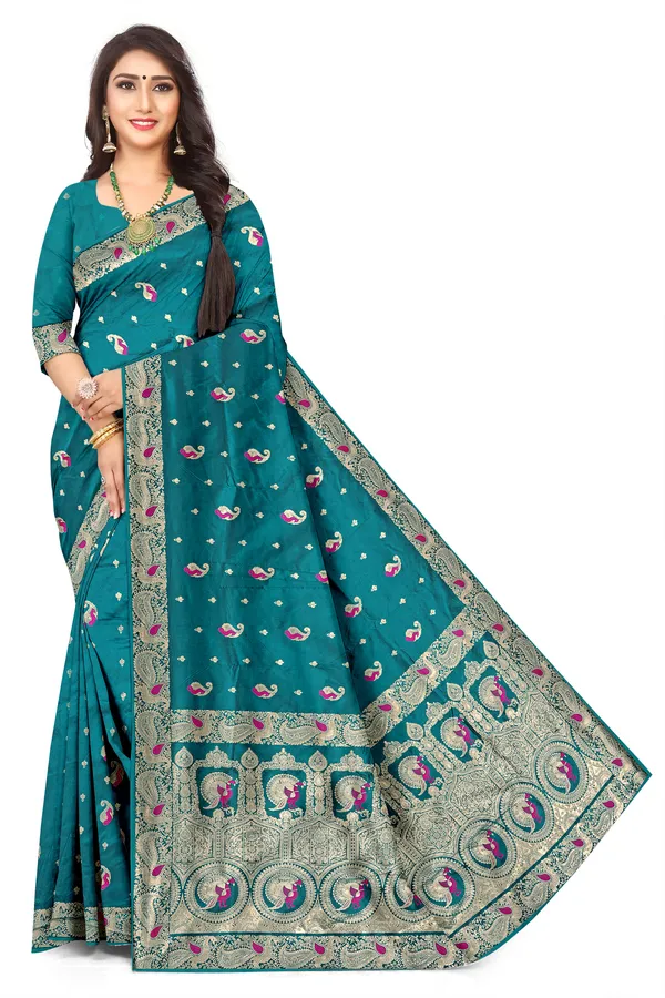 Exquisite_Banarasi_Style_Jacquard_Saree_For_Festive_Wedding_Occasion_Default_Title