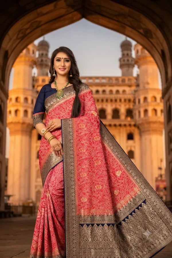 Women_S_Premium_Bandhani_Jacquard_Weaving_Party_Wear_Saree_Default_Title