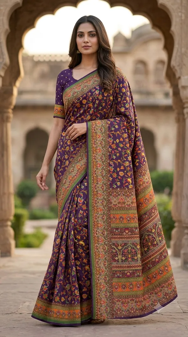Elegant_Deep_Purple_Pashmina_Viscose_Jacquard_Saree_Default_Title