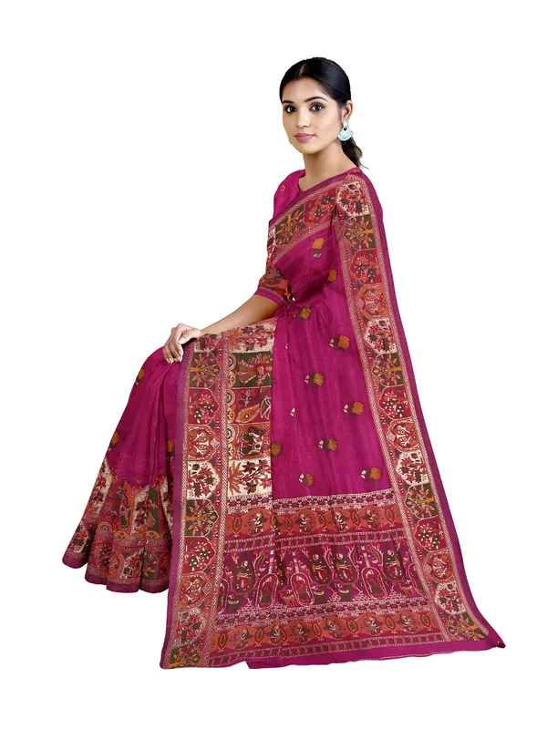 Pashmina_Rani_Viscose_Jacquard_Saree_With_Heavy_Meenakari_Work_Default_Title