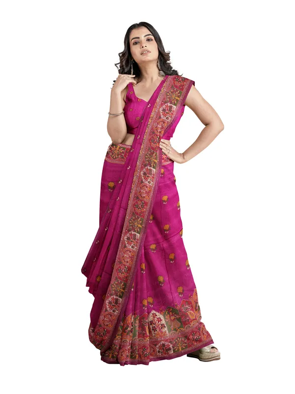 Pashmina_Rani_Viscose_Jacquard_Saree_With_Heavy_Meenakari_Work_Default_Title