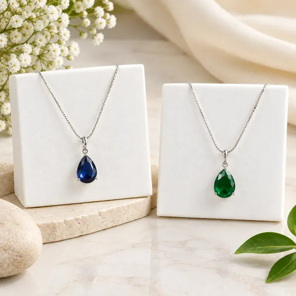Blue_And_Green_Teardrop_Gemstone_Gold_Tone_Pendant_Necklace_For_Women_Pac