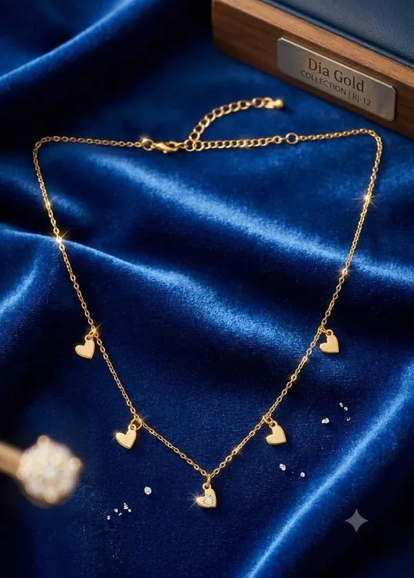 Golden_Metal_Alloy_Multi_Heart_Charm_Necklace_For_Women_Pack_Of_2