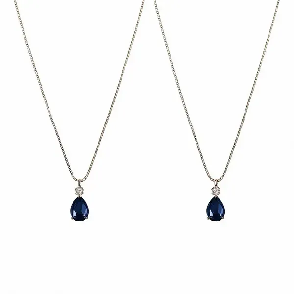 Blue_Teardrop_Gemstone_Gold_Tone_Pendant_Necklace_For_Women_Pack_Of_2