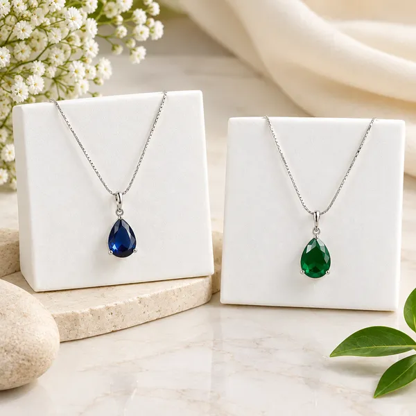 Blue_And_Green_Teardrop_Gemstone_Gold-Tone_Pendant_Necklace_For_Women_-_Pack_of_2