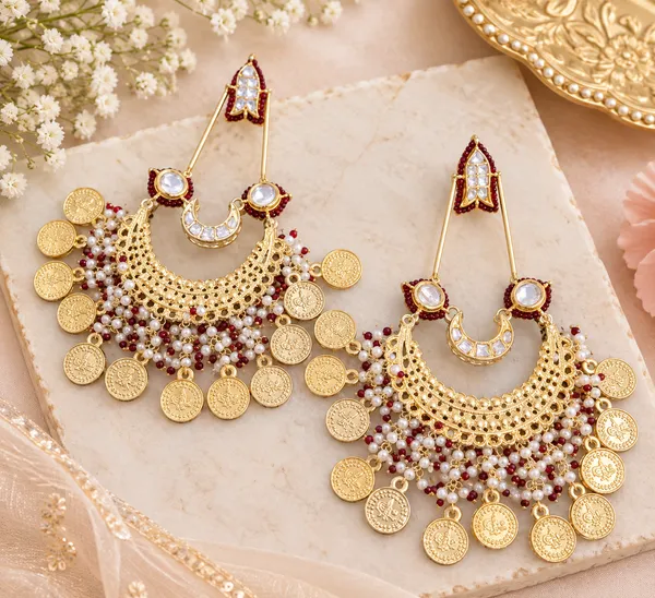 Gold-Tone_Pearl_And_Coin_Chandbali_Earrings_For_Women