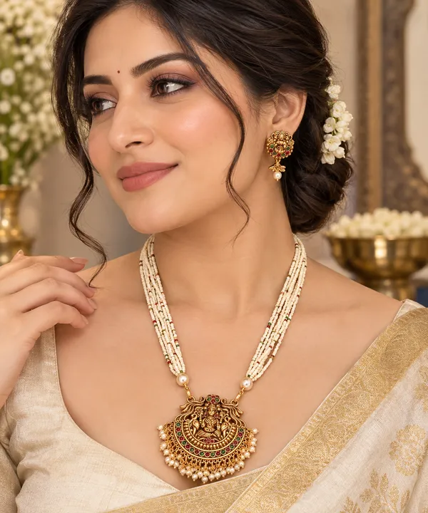 Gold_Tone_Temple_Necklace_Set_for_Women