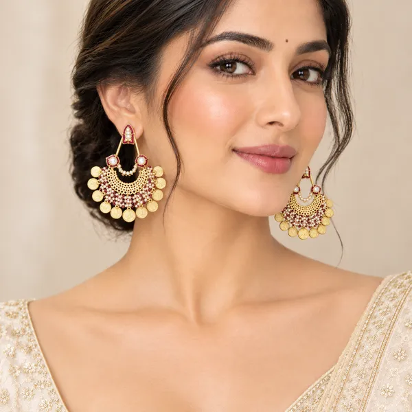 Gold-Tone_Pearl_And_Coin_Chandbali_Earrings_For_Women