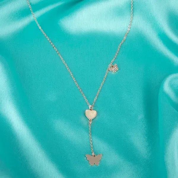 Gold_Plated_Heart_Butterfly_Pendant_Necklace_For_Women_Pack_Of_2
