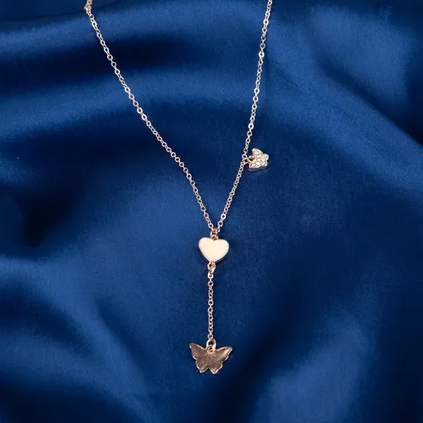 Gold_Plated_Heart_Butterfly_Pendant_Necklace_For_Women_Pack_Of_2