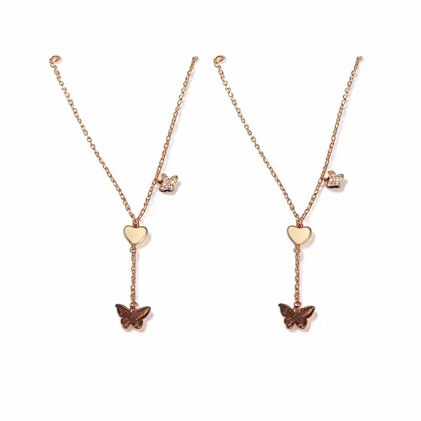 Gold_Plated_Heart_Butterfly_Pendant_Necklace_For_Women_Pack_Of_2