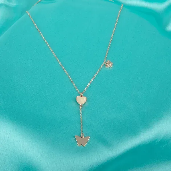 Gold_Plated_Heart_Butterfly_Pendant_Necklace_For_Women_Pack_Of_2