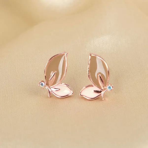Brown_&_Cream_Multicolor_Crystal_Rose_Gold_Butterfly_Earrings_For_Women_-_Pack_of_2