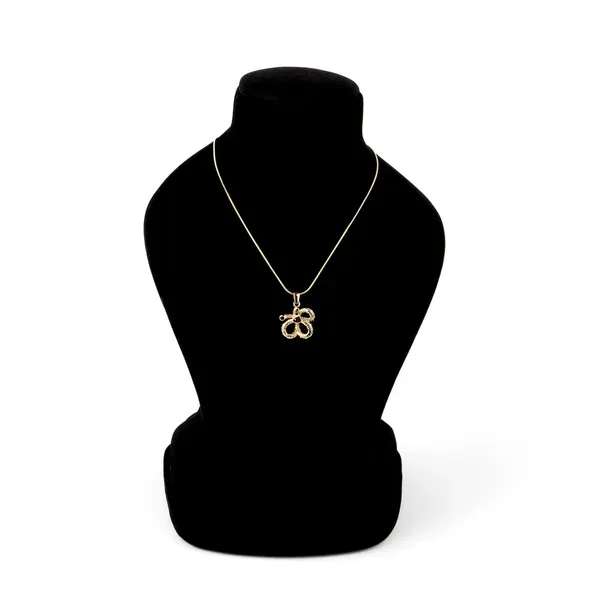 Gold_Plated_Minimalist_Loop_Pendant_Necklace_For_Women