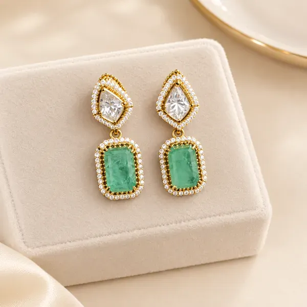 Green_Stone_Drop_Earrings_For_Women