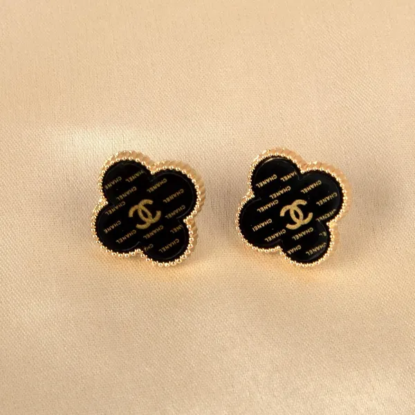 Black_Gold_Plated_Clover_Enamel_Necklace_Stud_Earrings_Set_For_Women_Pack_More