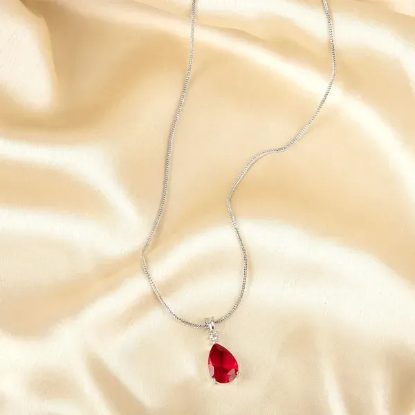 Red_Teardrop_Gemstone_Gold_Tone_Pendant_Necklace_For_Women_Pack_Of_2