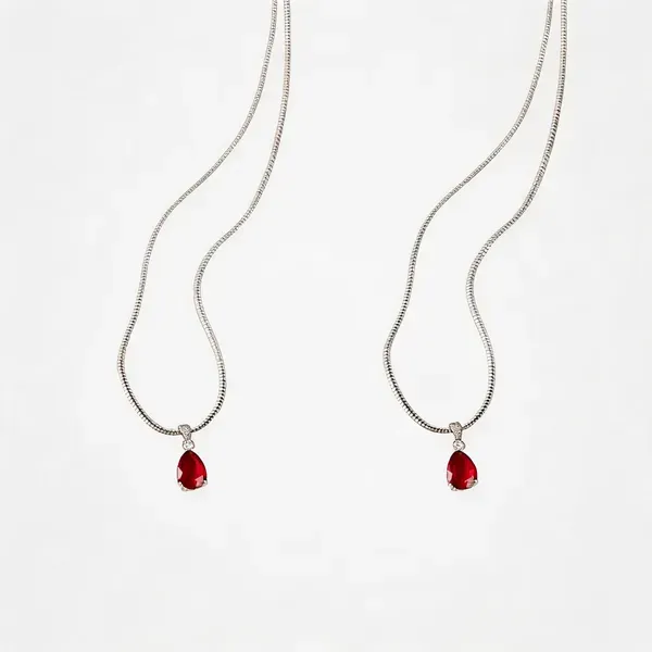Red_Teardrop_Gemstone_Gold_Tone_Pendant_Necklace_For_Women_Pack_Of_2