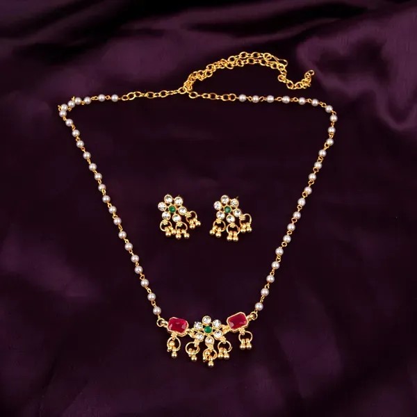 Gold_Plated_Pearl_Red_Green_Stone_Necklace_Earrings_For_Women_Pack_Of_2