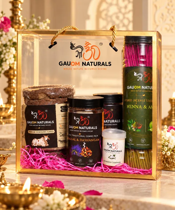 Diwali_Gift_Hamper_(1_box_of_dhoop_sticks_(any_fragrance),
1_box_of_combo_pack_lavender_and_dashangam,
1_camphor_box_25g,
1_hybrid_henna_apple_incense_sticks_box,
1_cow_dung_4_inches_pack_of_6_)