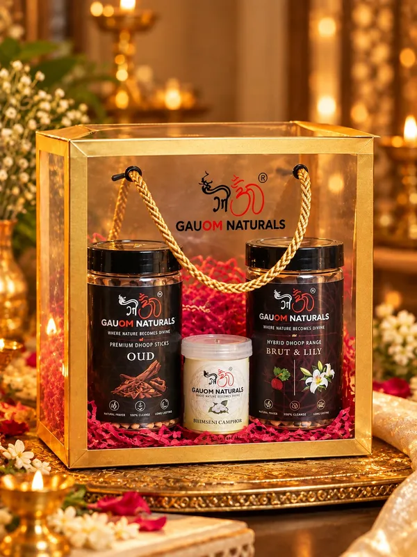 Diwali_mini_gift_hamper_(1_Oud_dhoop_sticks,
1_Brut_&_Lily_cones_,
1-25g_camphor_box)
