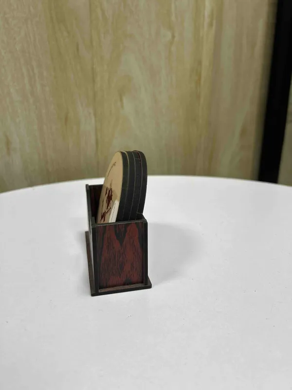 Multicolor_Mdf_And_Wood_Coaster