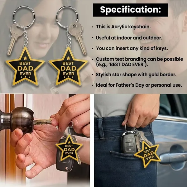 Best_Dad_Ever_Star_Shape_Acrylic_Keychain