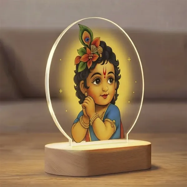 Multicolor_Acrylic_&_Wood_And_Mdf_Led_Lamp