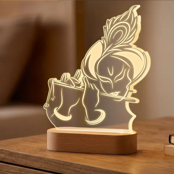 Multicolor_Acrylic_&_Wood_And_Mdf_Led_Lamp