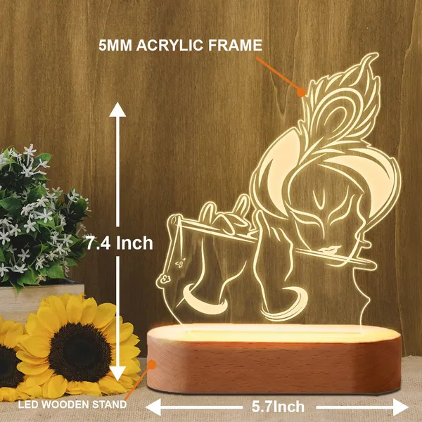 Multicolor_Acrylic_&_Wood_And_Mdf_Led_Lamp
