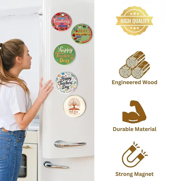 Teachers_Day_Mdf_Fridge_Magnet_Set_Pack_Of_5_Default_Title