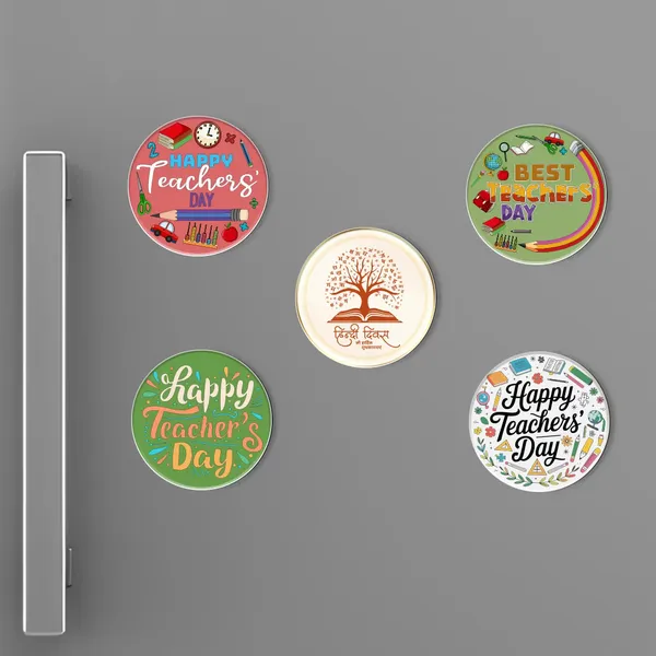 Teachers_Day_Mdf_Fridge_Magnet_Set_Pack_Of_5_Default_Title